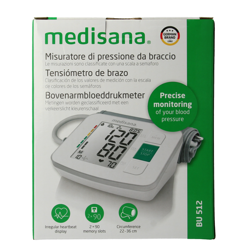 Medisana Bloeddrukmeter bovenarm BU512
