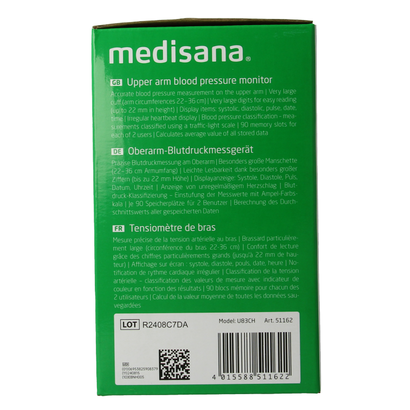 Medisana Bloeddrukmeter bovenarm BU512 - Afbeelding 2