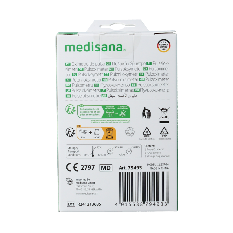 Medisana PM180 Saturatie/pulseoxi meter - Afbeelding 3
