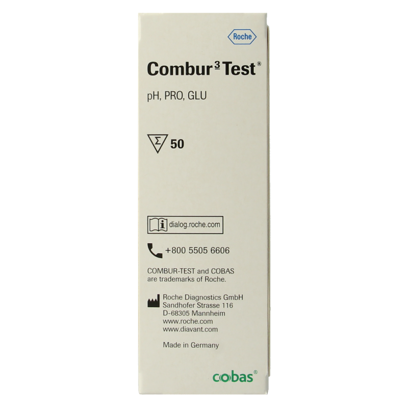 Roche Combur 3 teststrips - Afbeelding 3