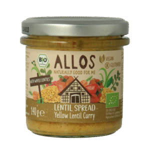 Allos Linzenspread gele curry bio