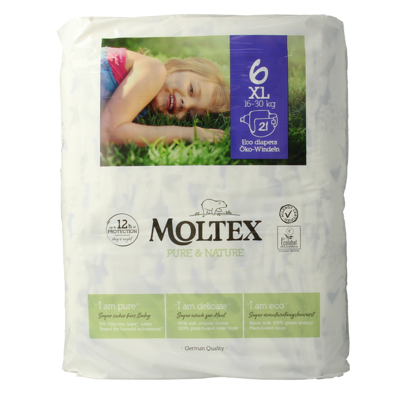 Moltex Pure & nature babyluiers XL