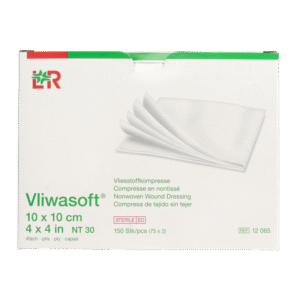 Vliwasoft Vlieskompres 10 x 10cm 4-laags 75 x 2 stuks