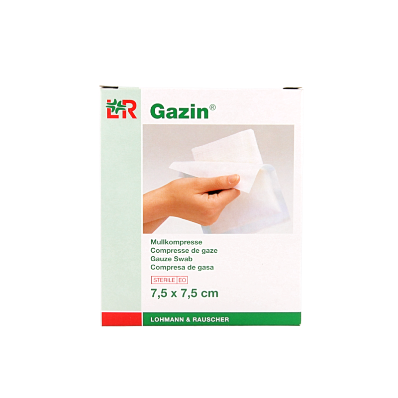Gazin Gaaskompres 7.5 x 7.5 steriel 5 x 2
