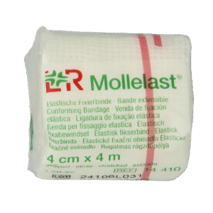 Mollelast Elastisch hydrofiel windsel 4m x 4cm