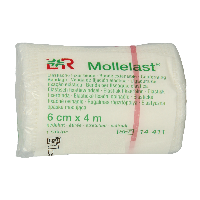 Mollelast Elastisch hydrofiel windsel 4m x 6cm
