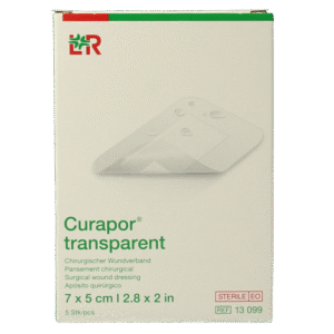 Curapor Transparant 7 x 5cm steriel