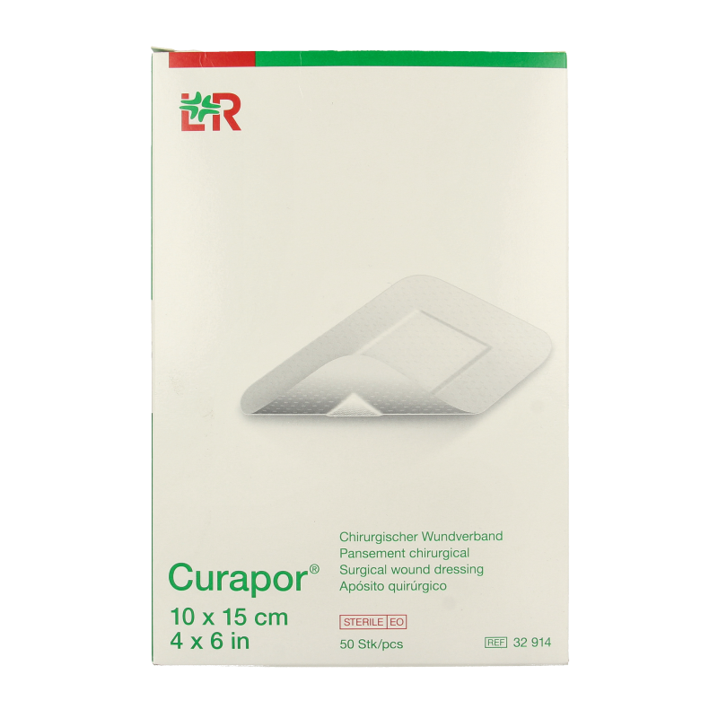 Curapor Wondpleister 10 x 15cm steriel