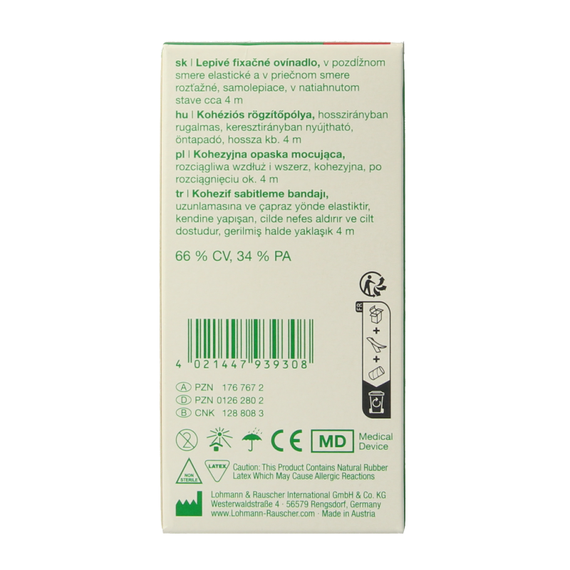 Mollelast Fixatiewindsel haft 4m x 10cm - Afbeelding 3