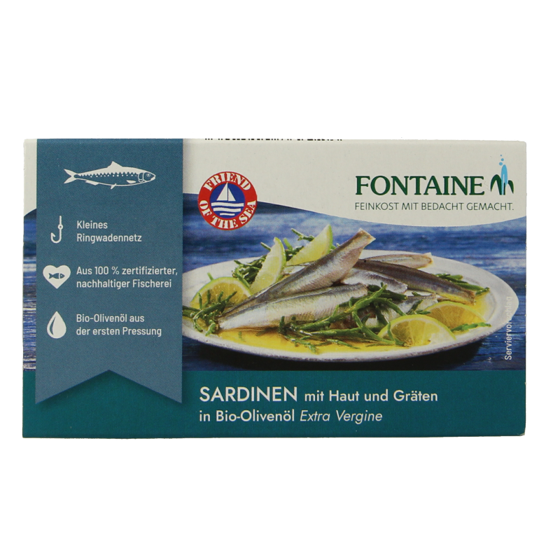 Fontaine Sardines met huid en graat