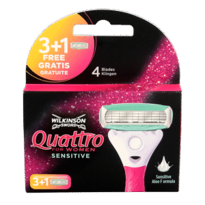 Wilkinson Quattro woman sensitive mesjes 3 + 1
