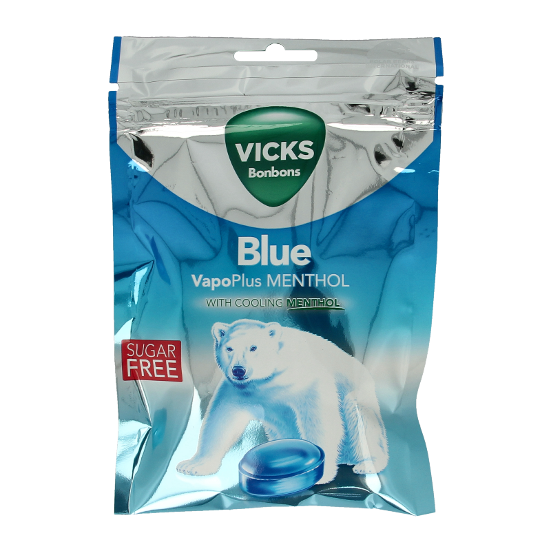 Vicks Blue menthol suikervrij bag