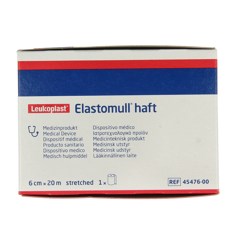 Elastomull Fixatiewindsel haft 20m x 6cm 45476 beige/wit - Afbeelding 2