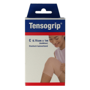Tensogrip Elastisch buisverband C 1m x 6.75cm huidkleur