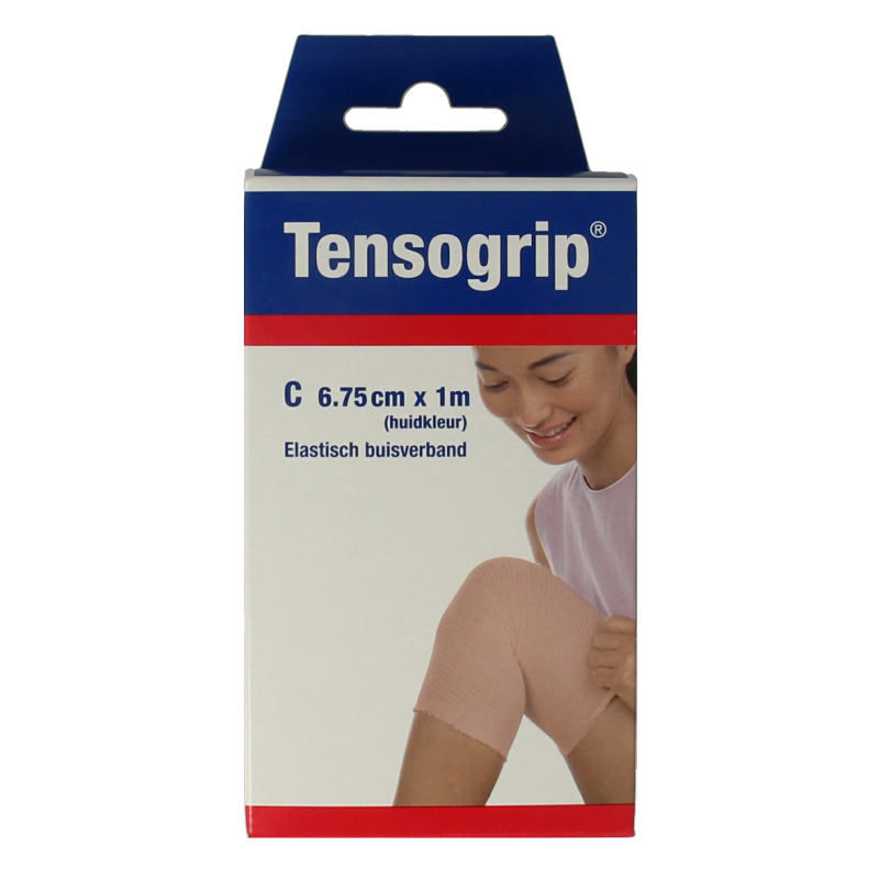 Tensogrip Elastisch buisverband C 1m x 6.75cm huidkleur