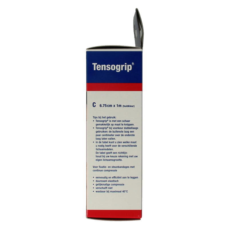 Tensogrip Elastisch buisverband C 1m x 6.75cm huidkleur - Afbeelding 4