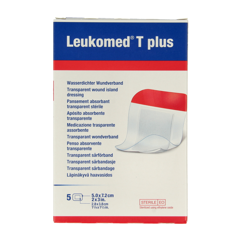 Leukomed Transparant wondverband T plus 5cm x 7.2cm