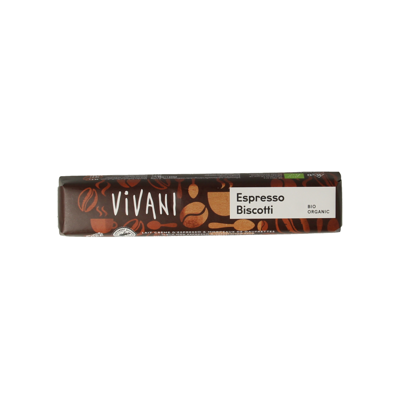Vivani Chocolate To Go espresso biscotti bio