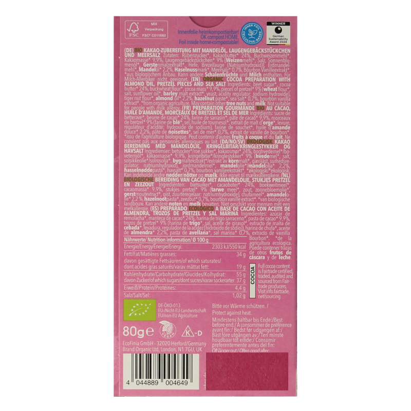 Ichoc Salty pretzel bio - Afbeelding 2