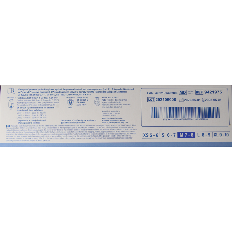 Hartmann Peha soft nitril fino handschoen maat M - Afbeelding 2