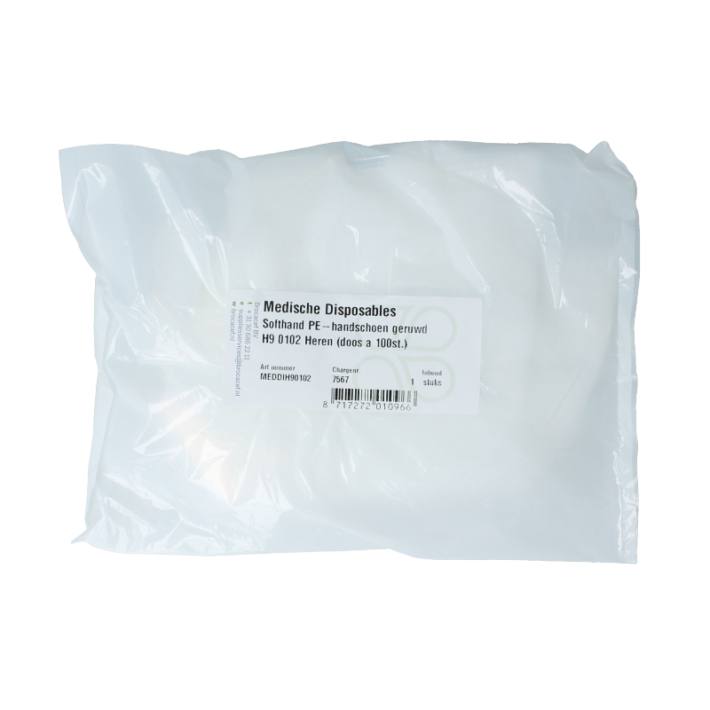 Softhand Onderzoekhandschoen poly heren - Afbeelding 2
