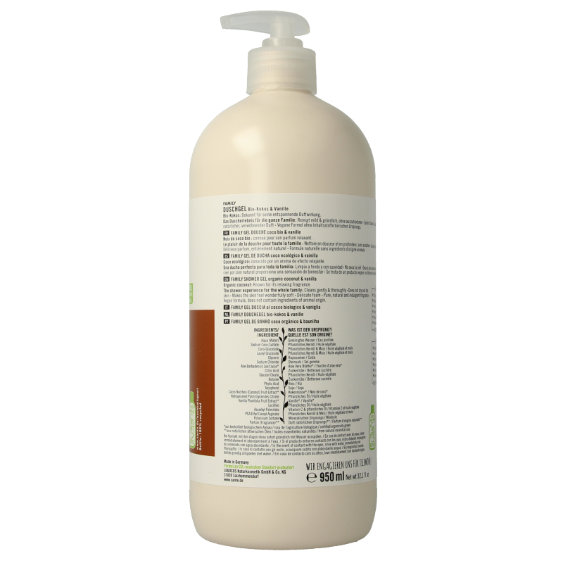 Sante Family showergel coconut & vanilla bio - Afbeelding 3