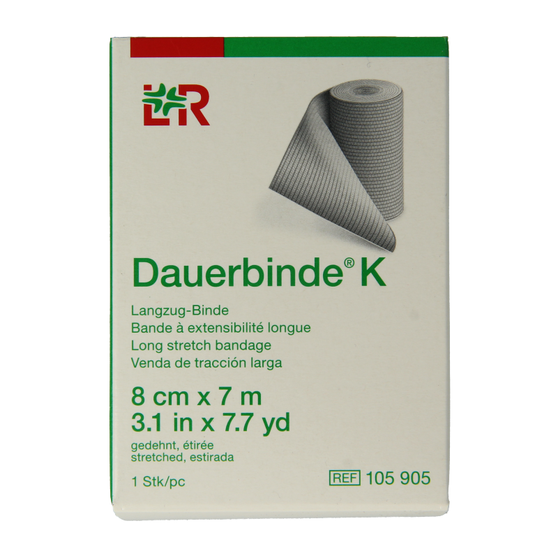 Dauerbinde K elastische zwachtel 7m x 8cm
