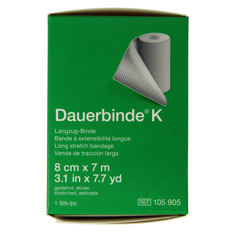 Dauerbinde K elastische zwachtel 7m x 8cm - Afbeelding 3