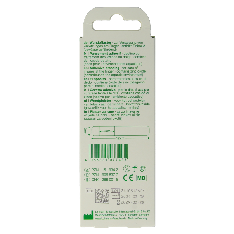 Curaplast Sensitive vingerpleister 2x12cm - Afbeelding 3