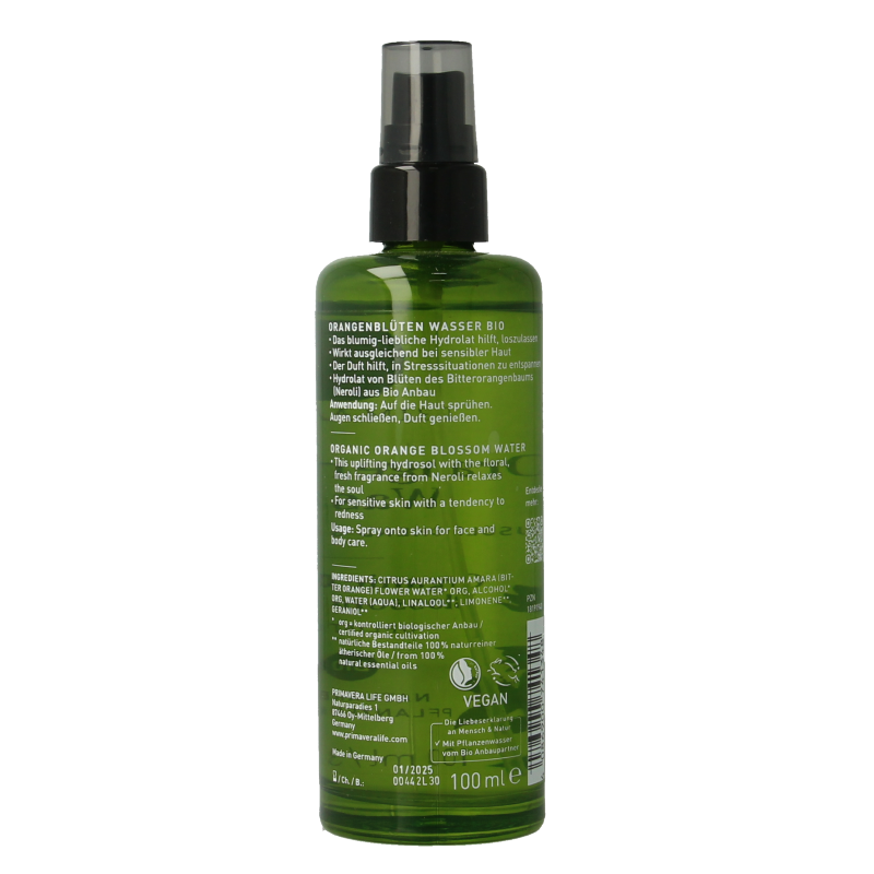 Primavera Orange blossom water bio - Afbeelding 2