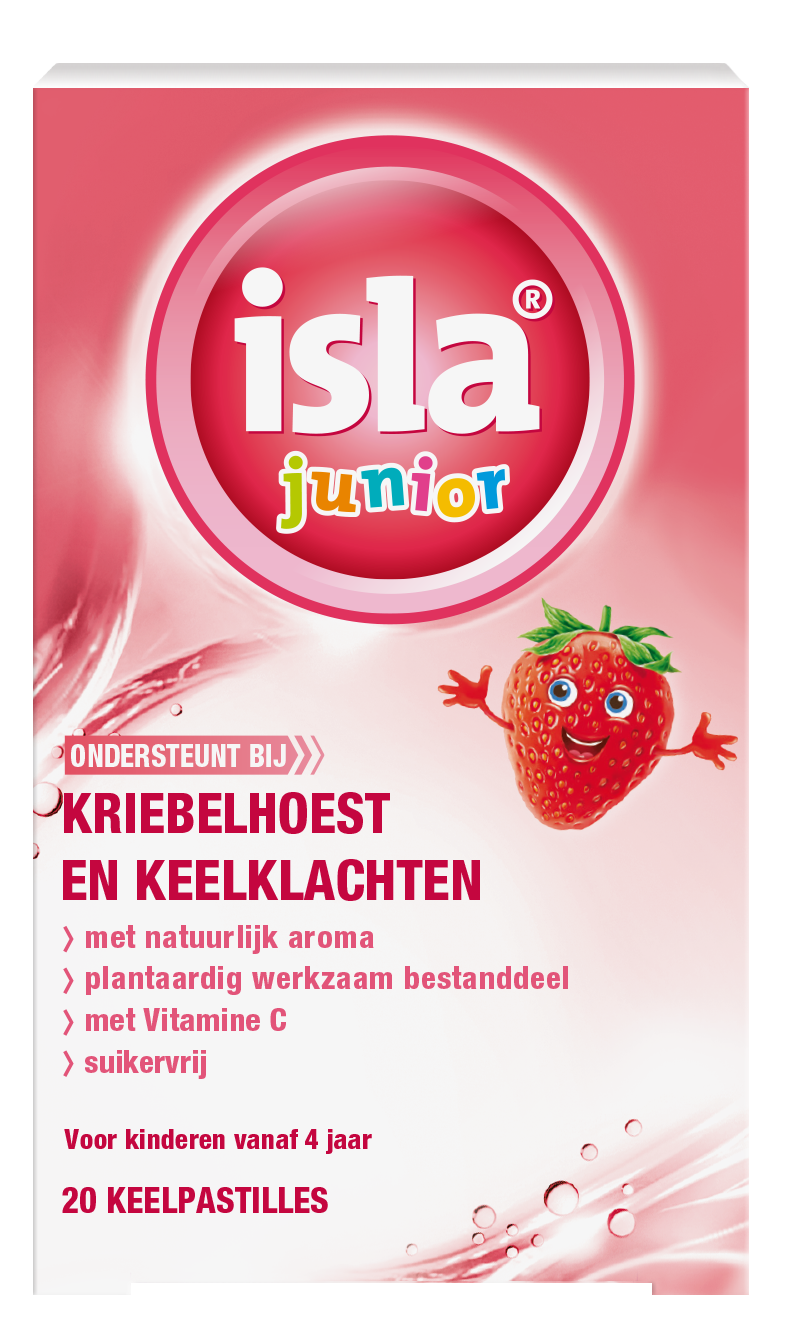 Isla Junior keelpastilles aardbei