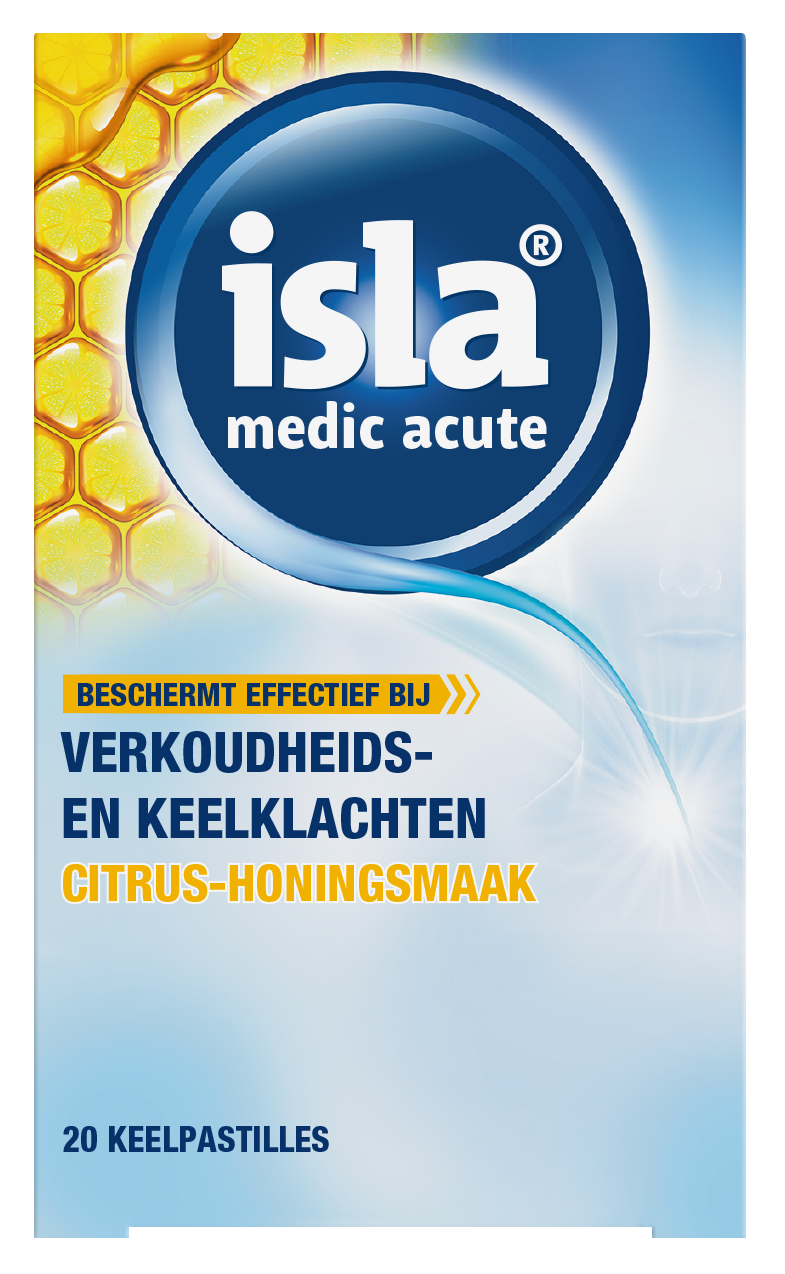 Isla Medic acute citrus honing keelpastilles