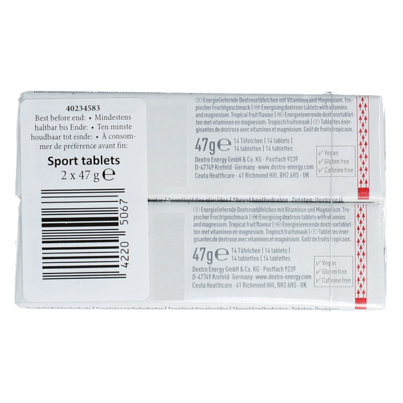 Dextro Sport 2x 14 tablets 2x47 gram - Afbeelding 3