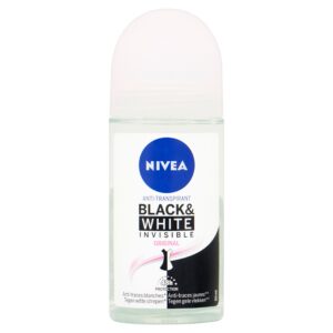 Nivea Deodorant roller invisible black & white clear