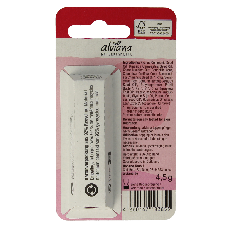 Alviana Lipverzorging shiny red - Afbeelding 2