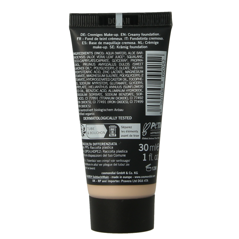 Benecos natural beauty Natural creamy make up foundation nude - Afbeelding 2