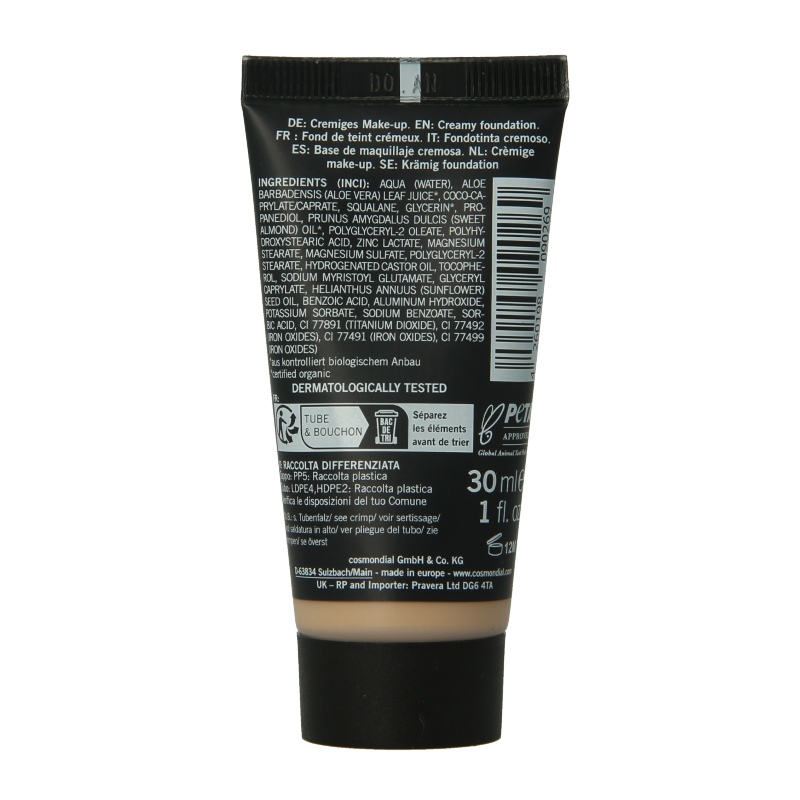 Benecos natural beauty Natural creamy make up foundation caramel - Afbeelding 2