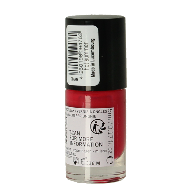 Benecos natural beauty Vegan nail polish hot summer 20-free plantbased - Afbeelding 2