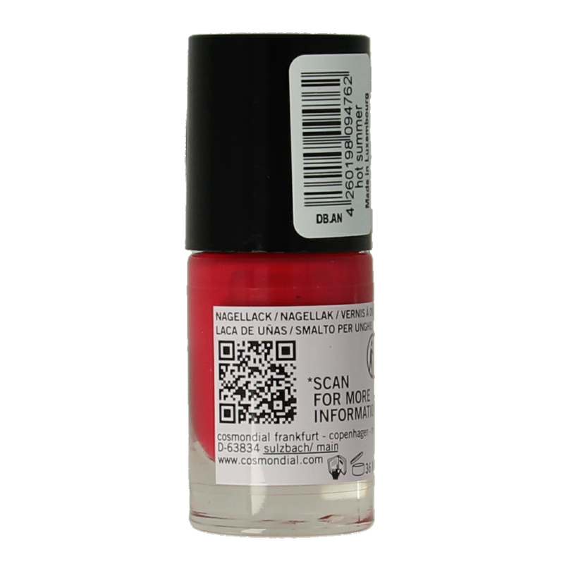 Benecos natural beauty Vegan nail polish hot summer 20-free plantbased - Afbeelding 3