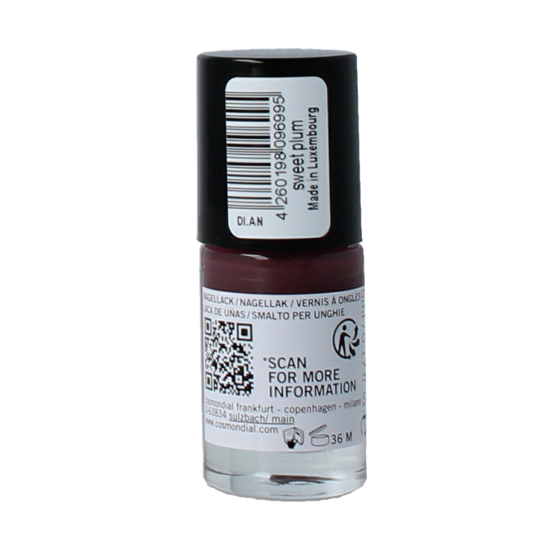 Benecos natural beauty Vegan nail polish sweet plum 20-free plantbased - Afbeelding 2