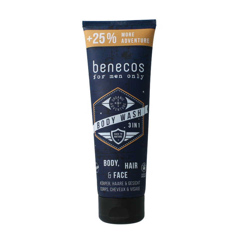 Benecos natural beauty Bio for men only body, hair & face wash