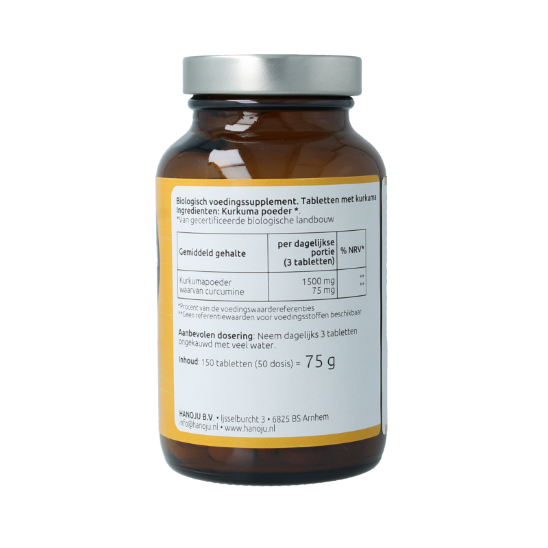Hanoju Kurkumapoeder 500mg - Afbeelding 3