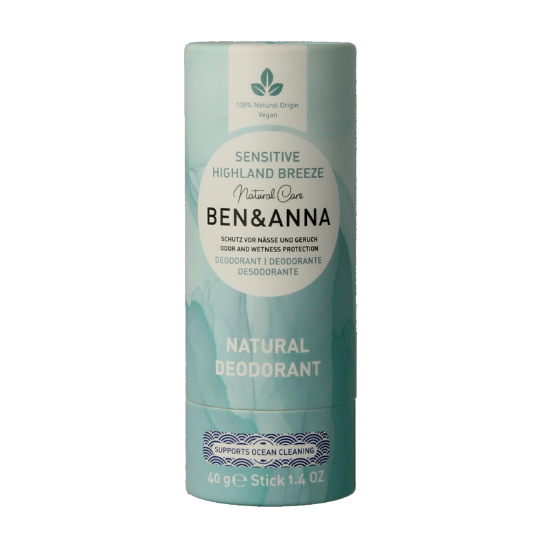Ben & Anna Deodorant highland breeze sensitive papertube