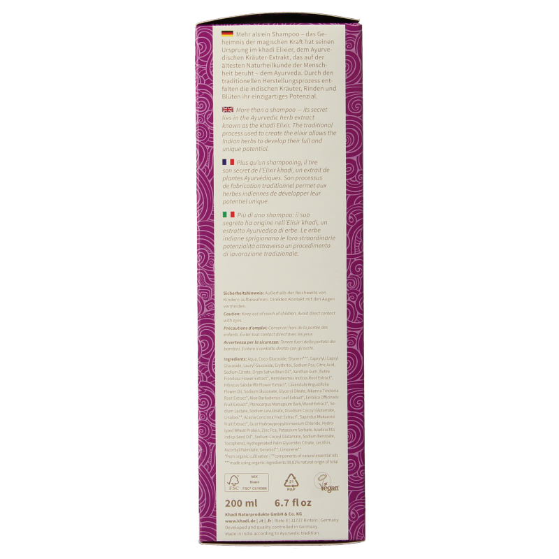 Khadi Shampoo elixer lavender sensitive - Afbeelding 3