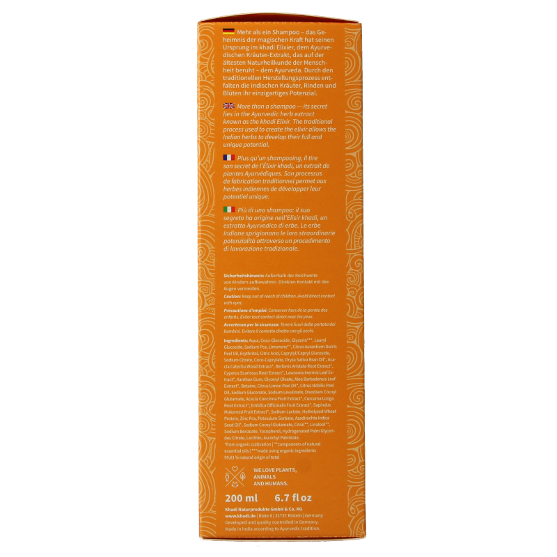 Khadi Shampoo elixer orange vitality - Afbeelding 3