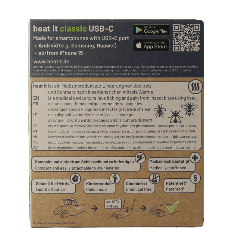 Heat-it Insect bite healer classic USB-C - Afbeelding 5
