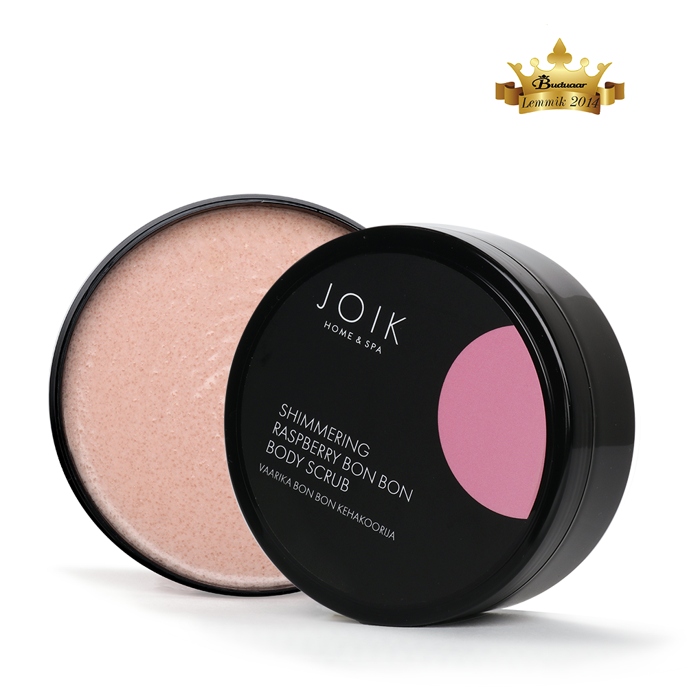Joik Organics Bodyscrub shimmering raspberry bon bon