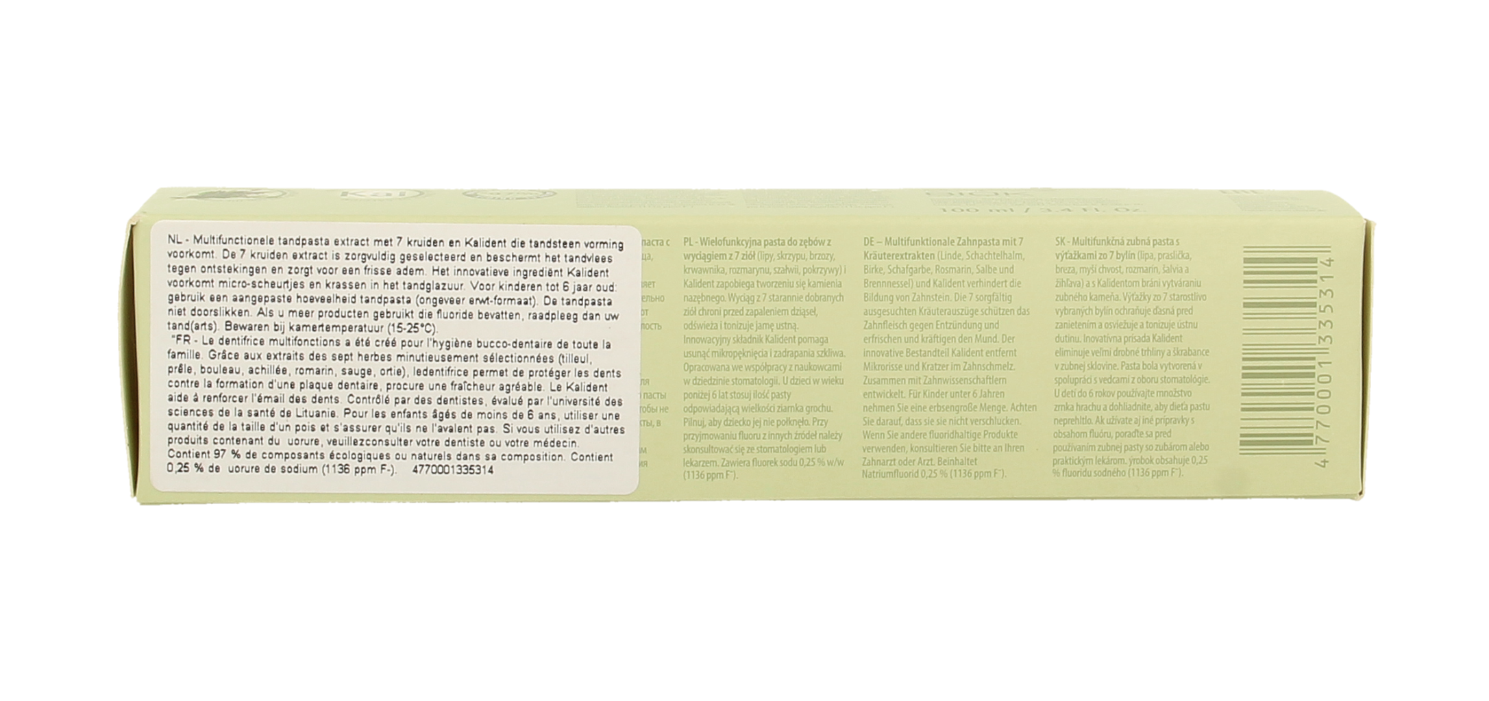 Ecodenta Tandpasta multifunctioneel 7 kruiden - Afbeelding 2