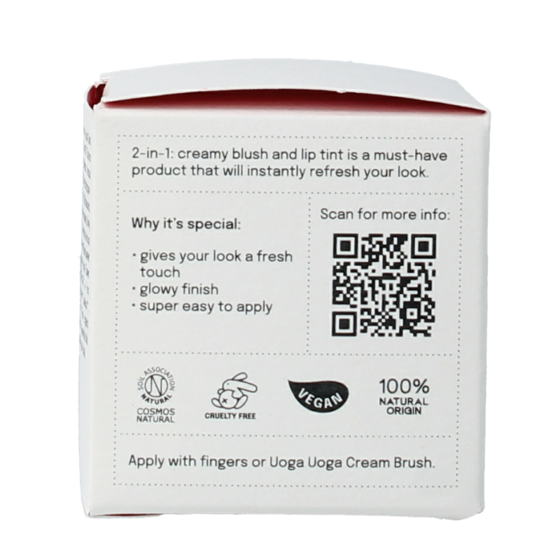 Uoga Uoga Lip & cheek 602 apricot - Afbeelding 3