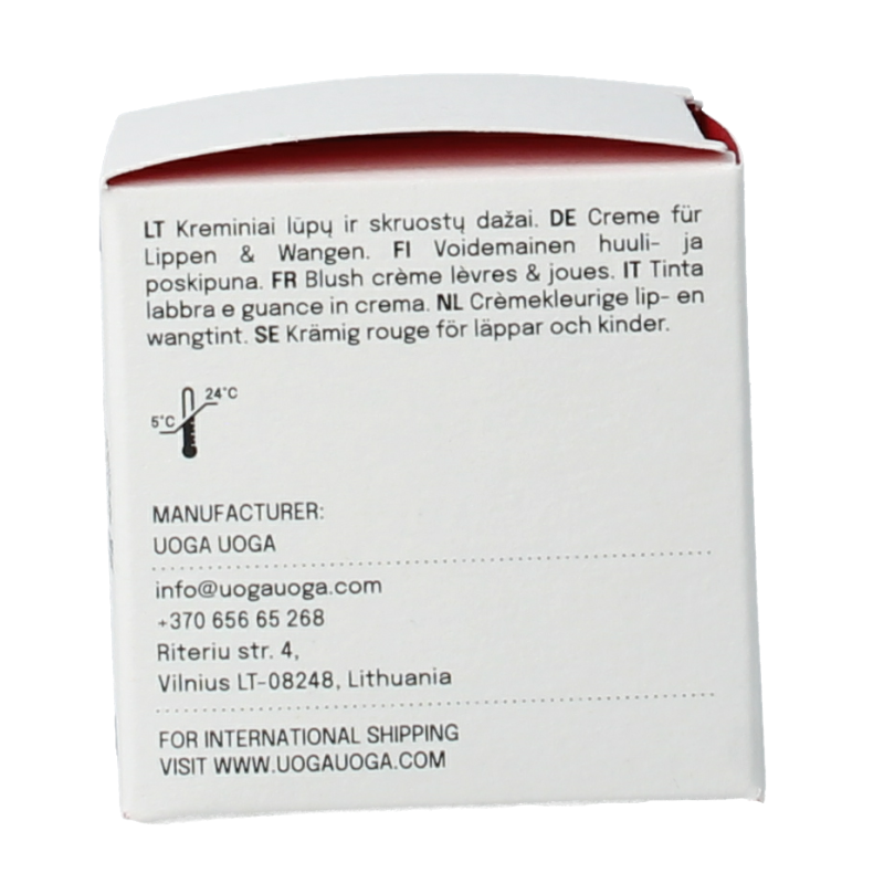 Uoga Uoga Lip & cheek 602 apricot - Afbeelding 5